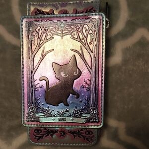 Loungefly Iridescent Cat Key & Card Holder